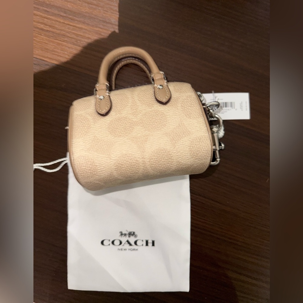 Coach Mini Rowan Bag Charm -NWT - Picture 3 of 9